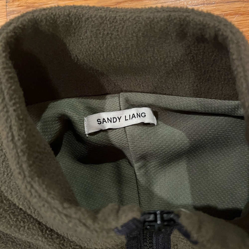 Sandy liang Downey fleece dress with pockets - Picture 4 of 8